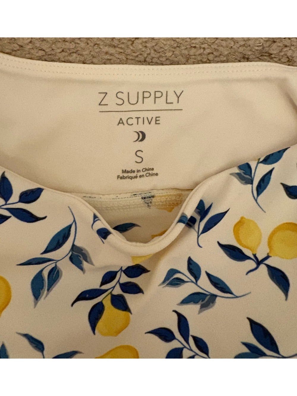 Z SUPPLY Active Lemon Print Set - Size Small Top, Medium Bottoms - Picture 5 of 5